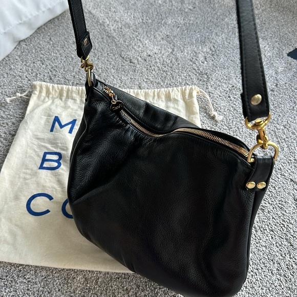 Clare V. Moyen Messenger Black Leather EUC - Picture 9 of 16